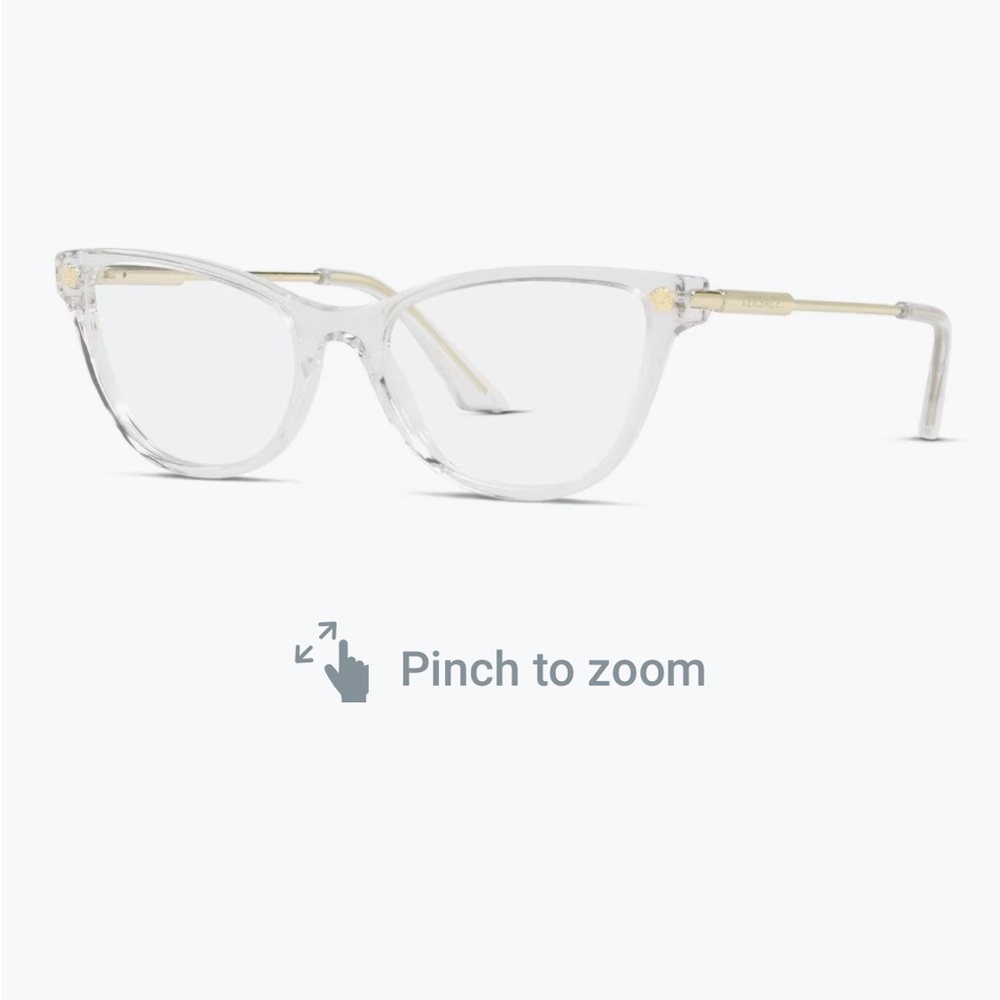 Versace Clear Eyeglasses with case